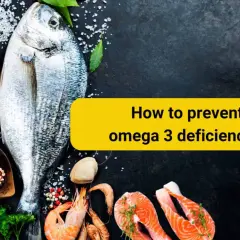 Fisk och skaldjur som lax och räkor, samt citron och örter, för att undvika omega 3 brist.