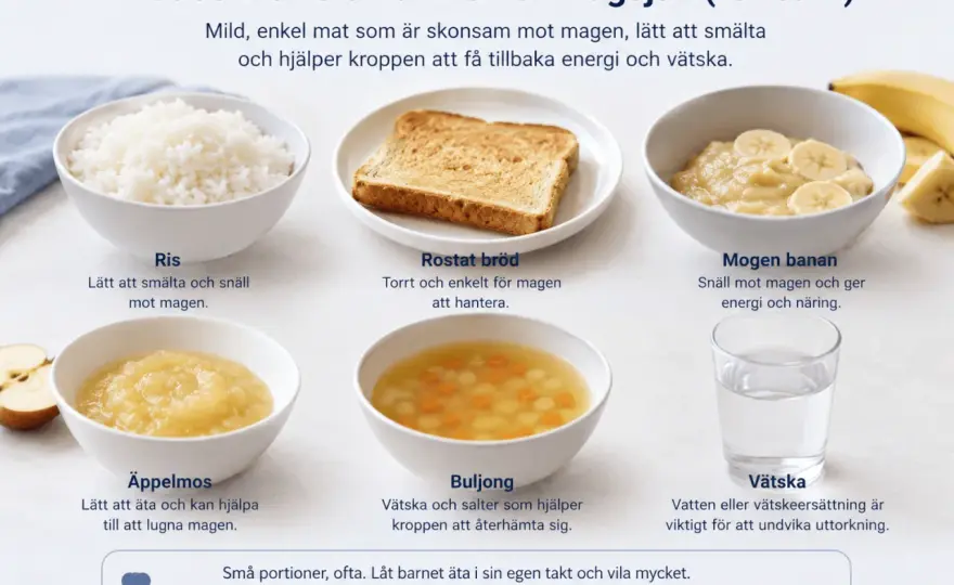 Vad kan man äta efter magsjuka? Råd för en lugn mage