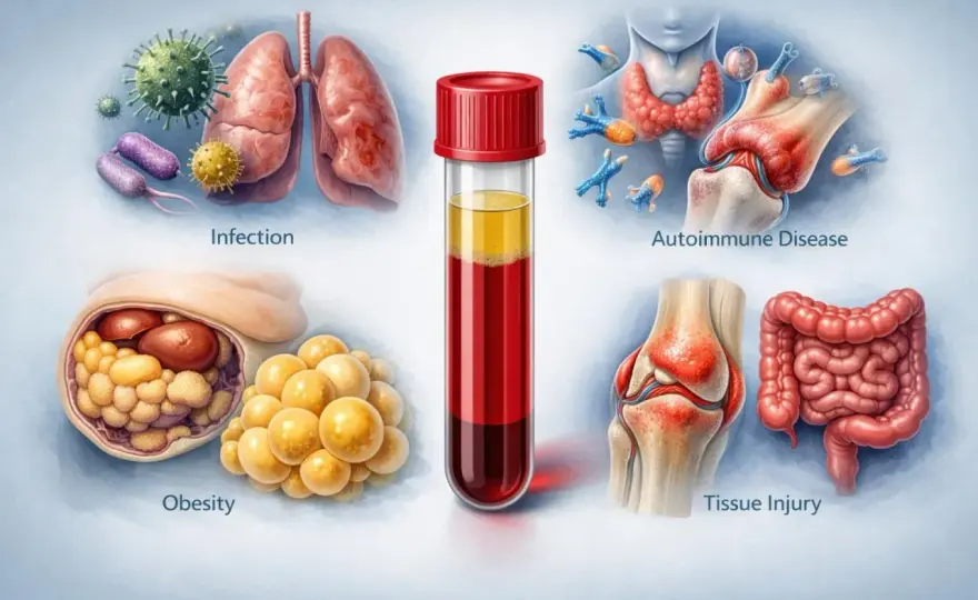 Långvarig inflammation - symtom, orsaker och CRP