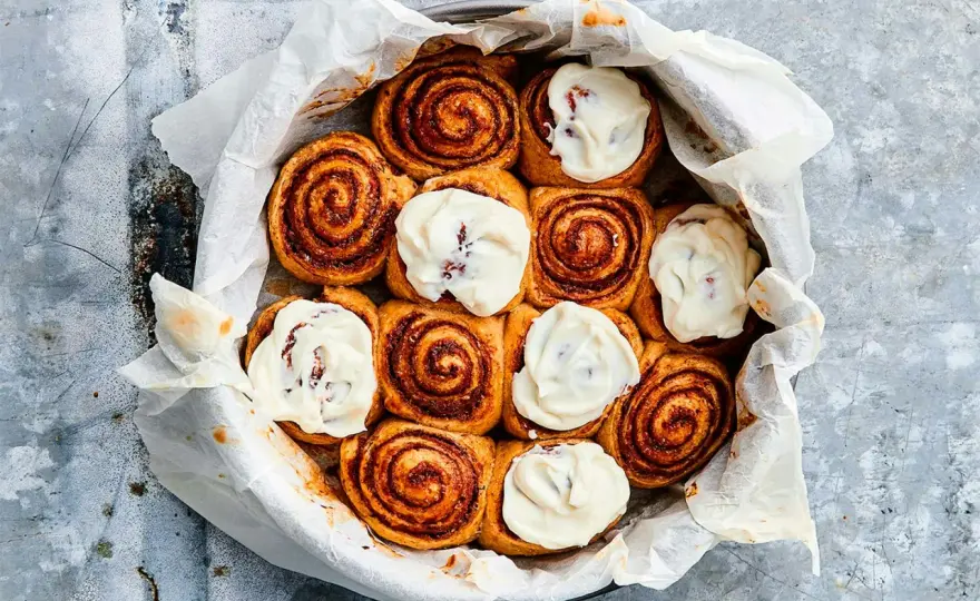 Nyttiga kanelbullar med fullkorn och mindre socker