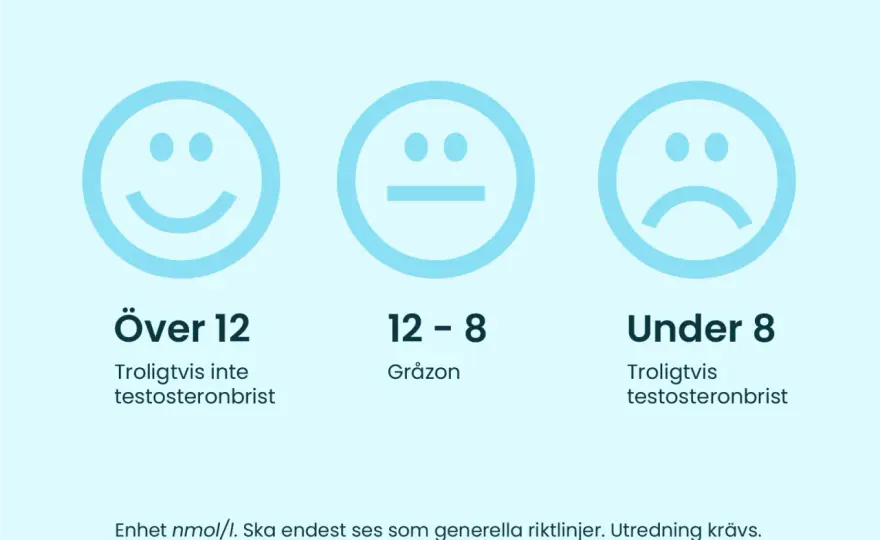Lågt testosteron? Symtom, blodprov och behandling