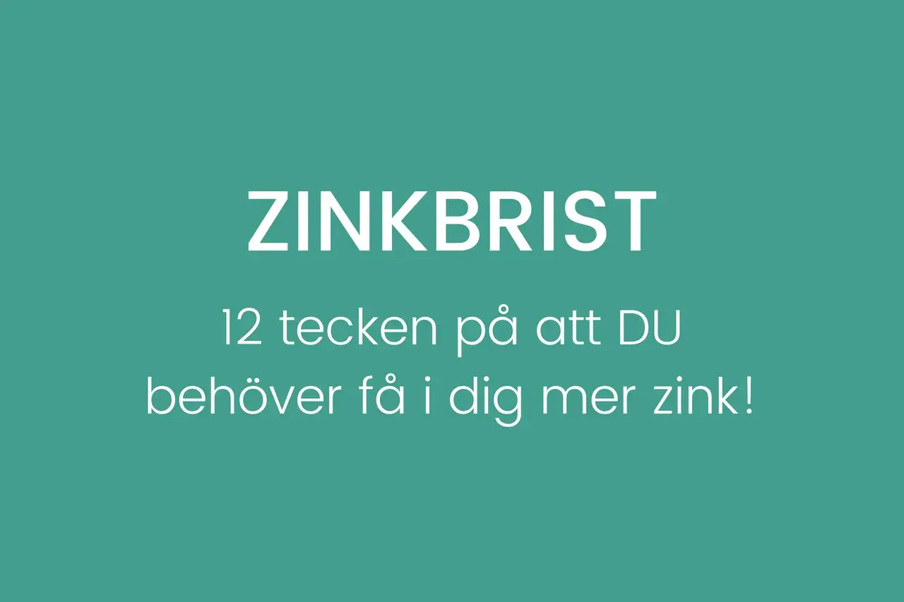 Zinkbrist: 12 tecken på att du behöver mer zink. Lär dig känna igen symtomen!