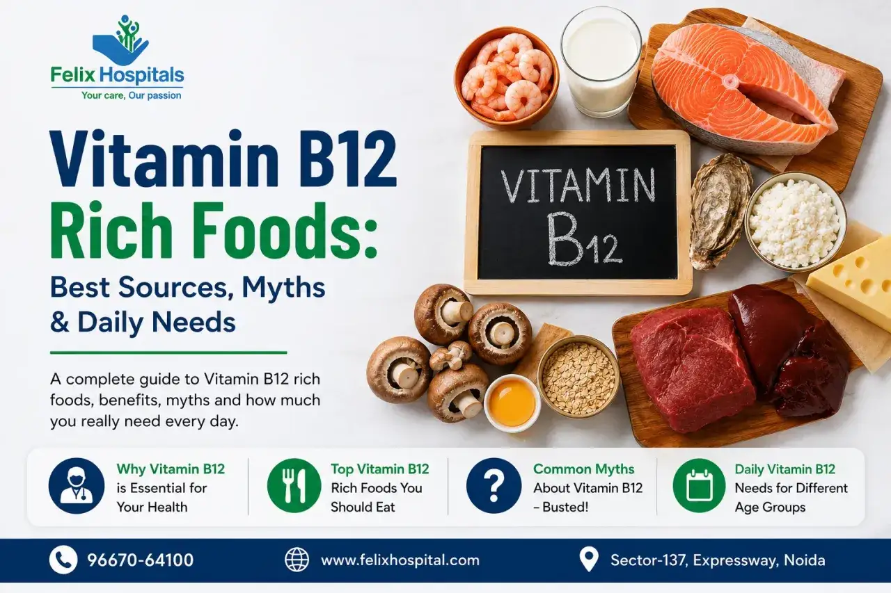 En guide till b12 mat: lax, r&auml;kor, k&ouml;tt, lever, svamp, &auml;gg, ost och flingor. L&auml;r dig mer om vitamin B12.